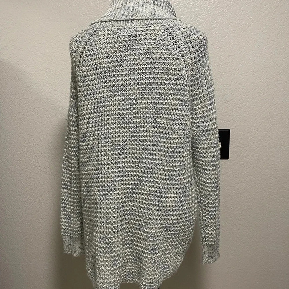 American Rag Wool Blend Long Sleeve Cowl Neck Chunky Waffle Knit Sweater Small - Picture 5 of 8